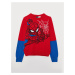 LC Waikiki Crew Neck Spiderman Patterned Long Sleeve Boy's Knitwear Sweater