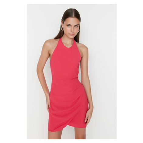 Trendyol Fuchsia Halter Woven Dress