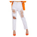 Nohavice EM SP jeans RD6863.24P biela