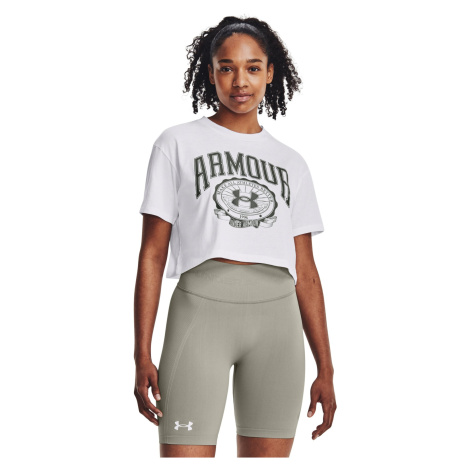 Women's T-shirt Under Armour Collegiate Crest Crop SS