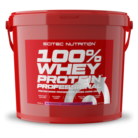 Scitec Nutrition 100% Whey Protein Professional jahoda biela čokoláda