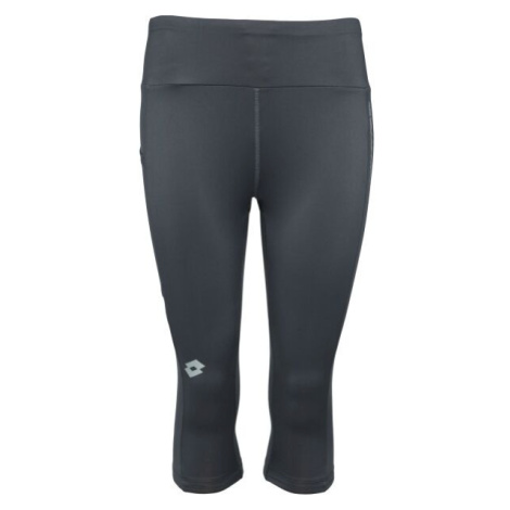 Lotto RUNNING III LEGGINGS Dámske 3/4 legíny, tmavo sivá, veľkosť