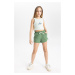 DEFACTO Girls' Laced Waist Shorts