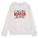 Calvin Klein Jeans Mikina  biela / čierna / červená