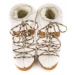 Dámske vysoké zimné topánky MOON BOOT Icon Shearling whisky off white