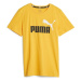 Puma ESS + 2 COL LOGO TEE Chlapčenské tričko, žltá, veľkosť