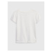 Biele dievčenské tričko s motívom jednorožca GAP