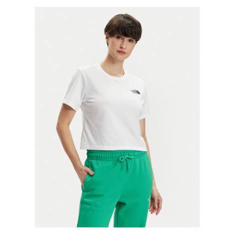 The North Face Tričko Simple Dome NF0A87U4 Biela Relaxed Fit