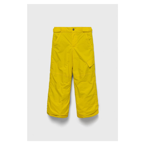 Detské nohavice Columbia žltá farba,