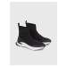 Black Mens Ankle Slip on Sneakers Calvin Klein Sock Boot Runne - Men
