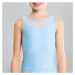 Dievčenský trikot na balet z dvojitého materiálu modrý