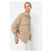 Trendyol Adjustable Gathered Detail Woven Cotton Shirt with Stone Sleeves