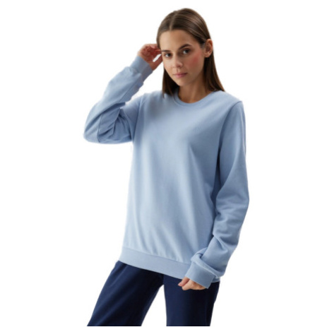 Dámska mikina 4F SWEATSHIRT-WSS24TSWSF0954-34S-LIGHT BLUE