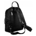 Elegantný, čierny dámsky batoh z ekologickej kože - David Jones