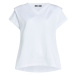Tričko Karl Lagerfeld Feminine V-Neck T-Shirt Biela