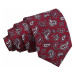 Pánska hodvábna kravata Hanio Artur - červená