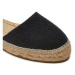 Manebi Espadrilky La Havana Flat Valenciana Espadrilles O 7.9 P0 Čierna