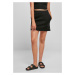 Women's organic terry mini skirt black