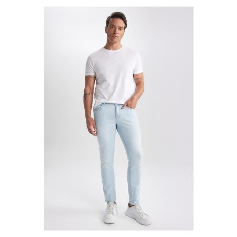 DEFACTO Carlo Skinny Fit Extra Narrow Fit Normal Waist Extra Narrow Leg Jean Trousers