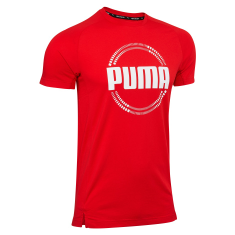 Pánske tričko na fitness červené Puma