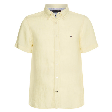 Tommy Hilfiger Košeľa - PIGMENT DYED LI SF SHIRT S/S žltá