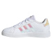 Dievčenská rekreačná obuv ADIDAS Grand Court 2.0 K cloud white iridescent cloud white