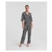 Overal Karl Lagerfeld Printed Jumpsuit Giraffe Black/White