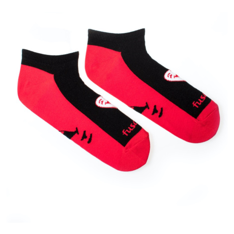 Členkové ponožky Úsmev ako dar čierne Fusakle