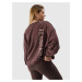 Women's Oversize Sweatshirt without Closure and Hood 4F - Brown