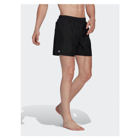 Adidas Plavecké šortky Logo CLX Short Length Swim Shorts HT2123 Čierna Regular Fit