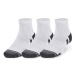 Ponožky UNDER ARMOUR 3 PACK-UA Performance Cotton Qtr-WHT