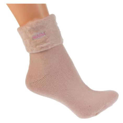 Zimné ružové ponožky WARM