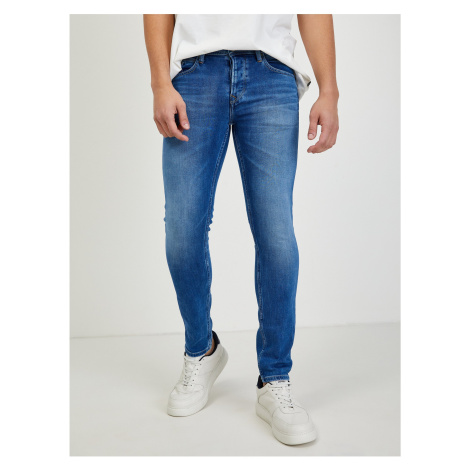 Modré pánske slim fit rifle Pepe Jeans Chepstow