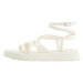 Bershka Remienkové sandále  prírodná biela