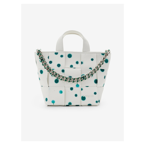 Women's White Patterned Handbag Desigual New Splatter Valdivia - Women