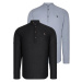 DOUBLE SET G783 DEWBERRY JUDGE COLLAR SHIRT-BLACK-GREY