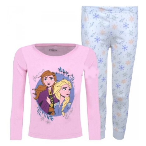 Dievčenské bavlnené pyžamo DISNEY FROZEN, ružové E plus M
