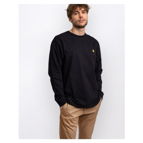 Carhartt WIP L/S Chase T-Shirt Black / Gold