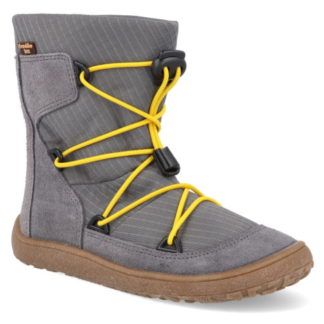 Zima 2023 Barefoot snehule s membránou Froddo - BF Tex Track Wool Grey šedé