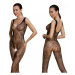 Passion ECO BS012 black - Bodystocking Farba: Čierna