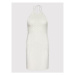 Glamorous Letné šaty AN4217 Biela Slim Fit