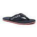 Tommy Hilfiger Žabky Print Beach Sandal FM0FM04618 Tmavomodrá