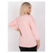 Light pink asymmetrical blouse Marianna plus sizes