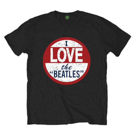 The Beatles tričko I love The Beatles Čierna