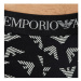 Pánske boxerky 111625 4R722 18111 sivá/biela/potlač - Emporio Armani