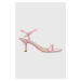 Sandále Guess RIMIA ružová farba, FL6RMA PAF03