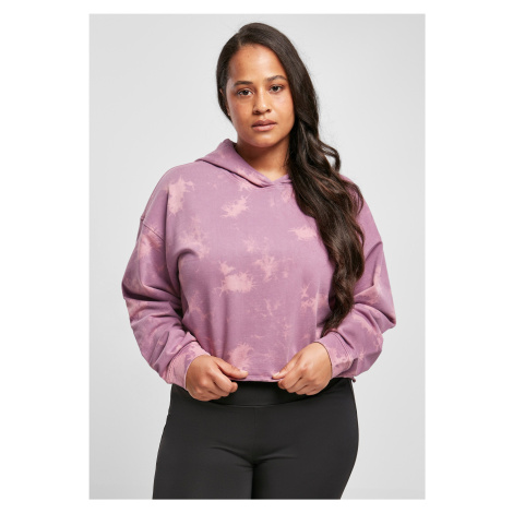 Women's Oversized Short Bleached Sweatshirt Grey-Purple Urban Classics