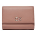 Calvin Klein Veľká dámska peňaženka Re-Lock Trifold Md K60K608994 Ružová