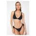 Trendyol Black Triangle Bikini Top