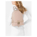Růžový dámský kožený batoh Michael Kors Rhea